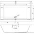 Акриловая ванна Ванна RETHING CUBIC 190x90 PULG&PLAY 190x90x62/50 НОВИНКА 2021!!!