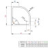 Поддон для душа Radaway Indos A800
