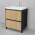Тумба напольная VELVEX Klaufs 70.2Y-617.217 с раковиной Cersanit COMO 70