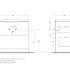 База под раковину напольная BelBagno ACQUA-800-2C-PIA-BL