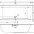 Акриловая ванна Ванна RETHING CUBIC 200x90 PULG&PLAY 200x90x62/53 НОВИНКА 2021!!!