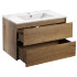 База под раковину Gio 800 подвесная, 2 выкатных ящика soft-close, T.Oak