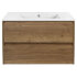 База под раковину Gio 800 подвесная, 2 выкатных ящика soft-close, T.Oak