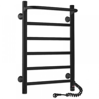 Полотенцесушитель с/т Laris Прайм ЧКЧ П6 400/600 правый тэн черный матовый 73207593 RU Полотенцесушитель с/т Laris Прайм ЧКЧ П6 400/600 правый тэн черный матовый 73207593 RU