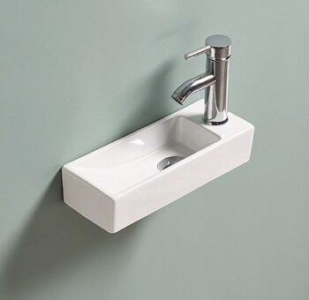 Раковина Gid N9271L 61128L подвесная белая 38x14.5x8