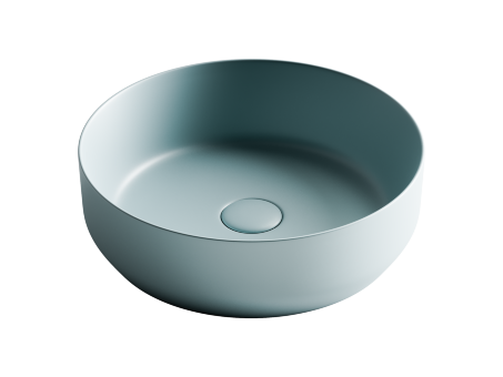 Умывальник чаша накладная круглая (цвет Зеленый Матовый) Element 390*390*120мм