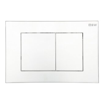 Клавиша смыва B&W WPI-09533 серия E, цвет: Bright Chrome (244х162х11)