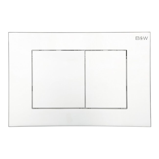 Клавиша смыва B&W WPI-09533 серия E, цвет: Bright Chrome (244х162х11)