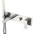 Смеситель для ванны встроенный Qubic Brushed Nickel