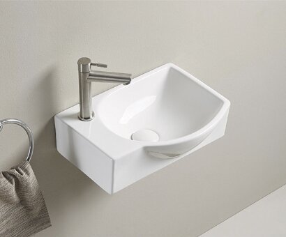 Раковина Gid N9276R 61130R подвесная белая 40.5x28x14