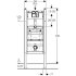 Монтажный элемент Geberit Duofix для писсуара, 130 см, универсальная, для системы управления смывом писсуара Basic