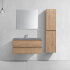 База под раковину Luka 1000 подвесная, 2 выкатных ящика soft-close, N.Oak