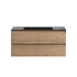 База под раковину Luka 1000 подвесная, 2 выкатных ящика soft-close, N.Oak