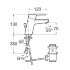 Смеситель Roca Victoria L для раковины с донным клапаном, 5A3J25C0M