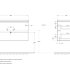 База под раковину подвесная BelBagno ALBANO-900-2C-SO-RVB