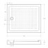 Акриловый поддон CEZARES TRAY-A-AH-120/100-15-W