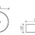 Умывальник чаша накладная круглая Element 358*358*137мм
