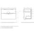 База под раковину подвесная BelBagno MARINO-H60-900-2C-SO-RN-P