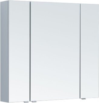 Зеркальный шкаф Aquanet Алвита new 90 серый