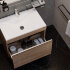 Тумба подвесная Velvex Pulsus 70 Дуб сонома tpPUL.70-25 с раковиной Velvex Pulsus 70
