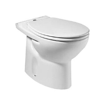 VICTORIA чаша унитаза напольная 370x665x385 мм, с косым выпуском, белый