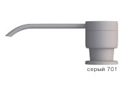 Дозатор жидкого мыла в тон мойки TOLERO 694951 серый