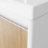 Тумба подвесная VELVEX Klaufs 50.2D-617.216 с раковиной Cersanit COMO 50