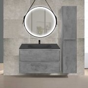 База под раковину Vico 800 подвесная, 2 выкатных ящика soft close, Beton