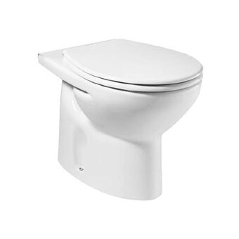 VICTORIA чаша унитаза напольная 370x665x385 мм, с горизонтальным выпуском, белый