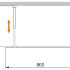 Душевая перегородка CEZARES LIBERTA-L-1-80-BR-Cr