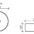 Умывальник чаша накладная круглая (цвет Белый Матовый) Element 358*358*137мм