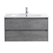 База под раковину подвесная BelBagno KRAFT-1000-2C-SO-CG Cemento Grigio