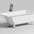 Ванна каменная встраиваемая матовая 180x80 Salini CASCATA KIT 104523M