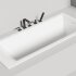 Ванна каменная встраиваемая матовая 180x80 Salini CASCATA KIT 104523M