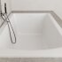 Ванна каменная встраиваемая матовая 180x80 Salini CASCATA KIT 104523M