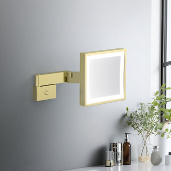 Зеркало с подсветкой Timo Selene 17074/17 золото матовое