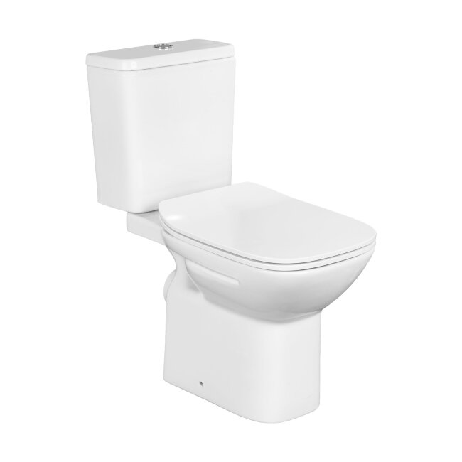 DEBBA чаша унитаза напольная 355x655x400 мм, с горизонтальным выпуском, белый