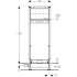 Монтажный элемент Geberit Duofix для душевых систем, 130 см, с водоотводом в стене, настенным смесителем для скрытого монтажа, высота стяжки для напольного стока 90–200 мм
