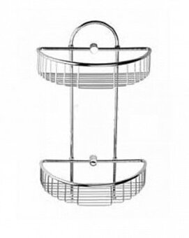Двойная полочка для мыла угловая 27,8 см BEMETA CYTRO хром