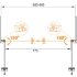 Душевая дверь CEZARES ECO-O-B-2-90-C-Cr