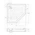 Акриловый поддон CEZARES TRAY-A-P-90-15-W0