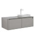 Мебель B&W U915.1200R основной шкаф, Blum металлический ящик, керамогранит / раковина (1200x545x400)