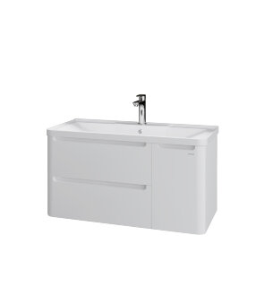 Тумба под умывальник подвесная GROSSMAN АДЕЛЬ-90 с 2-я ящ. белая под умывальник АДЕЛЬ 90