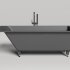Ванна каменная встраиваемая матовая 170x75 Salini CASCATA 104113MRF окрашена по RAL