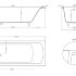 Ванна каменная встраиваемая матовая 170x75 Salini CASCATA 104113MRF окрашена по RAL