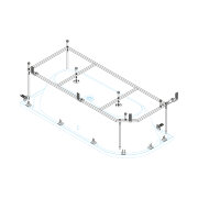 Металлический каркас CEZARES METAURO CORNER-MF