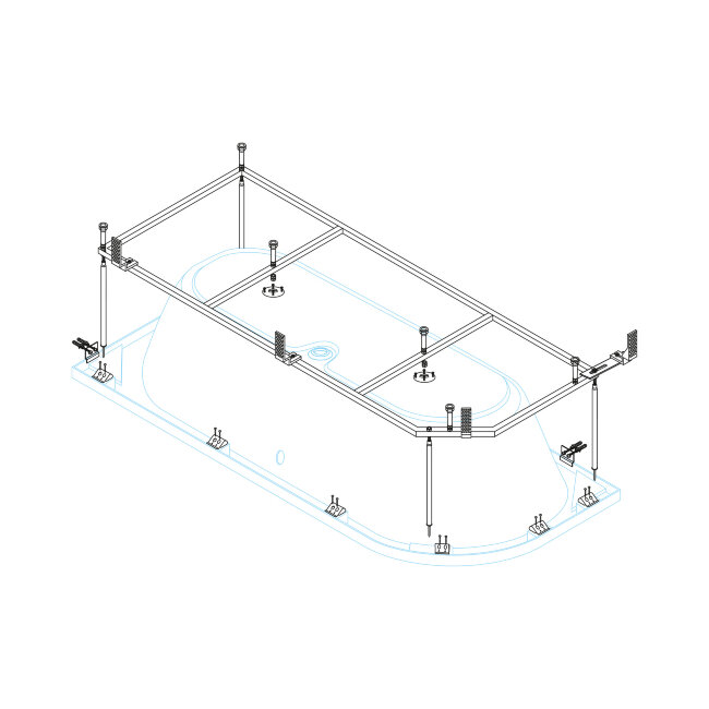 Металлический каркас CEZARES METAURO CORNER-MF Металлический каркас CEZARES METAURO CORNER-MF