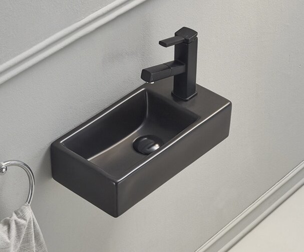 Раковина Gid Bm9270L 62201L подвесная черная матовая 40.5x20.5x10.5 Раковина Gid Bm9270L 62201L подвесная черная матовая 40.5x20.5x10.5