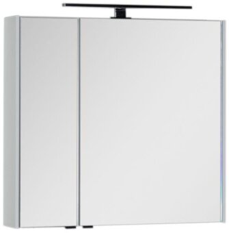 Зеркальный шкаф Aquanet Латина 80 белый