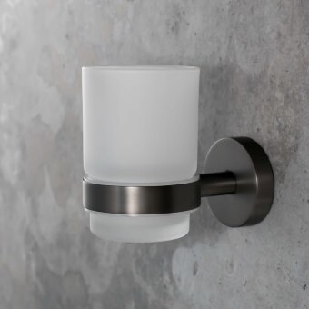 Держатель зубных щеток стакан 7 см BEMETA GRAPHIT черный